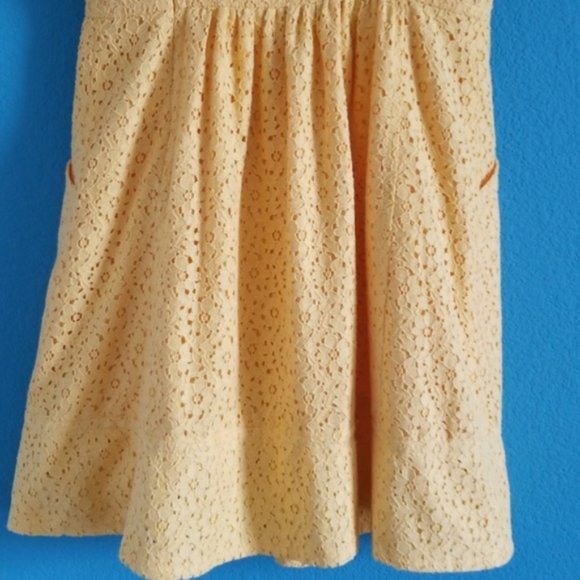 {Marc by Marc Jacobs} Yellow Eyelet Flower Dress - Picture 7 of 8